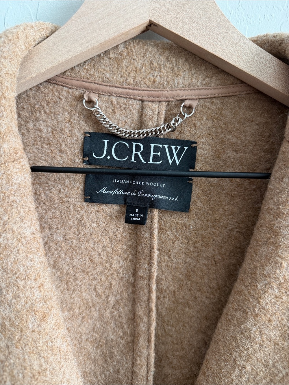 J.Crew Daphne Boiled Wool Blend Double-Breasted Coat - Picture 2 of 4